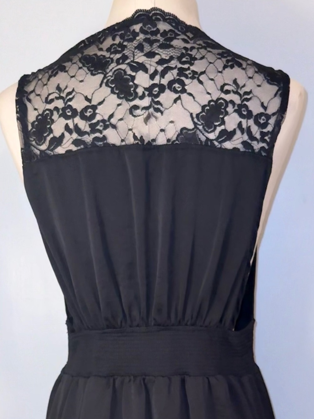 Free People Black Sleeveless Floral Lace Dress - Picture 7 of 10